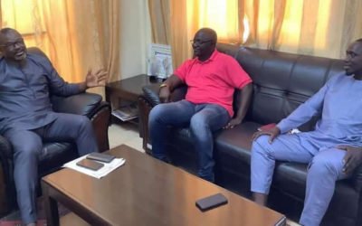 Bonifácio Malam Sanha, membro de comité executivo da FFGB, encontra-se em Gambia